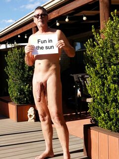 True nudist in the sun